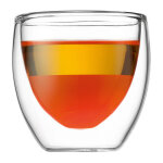 Set de 2 verres 8 cl double parois transparents