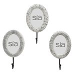 Set de 3 cadres photo en bois blanc et noir 13x18
