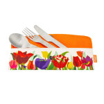 Set de 3 couverts multicolore acier inoxydable 19 x 0 x 6 cm