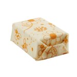 Set de 3 linges � la cire d'abeille en coton blanc cass�