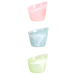 Set de 3 photophores décoratifs en verre rose et bleu d7 Set de 3 photophores décoratifs en verre rose et bleu d7