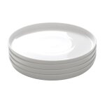 Set de 4 assiettes en porcelaine blanche d26