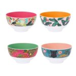 Set de 4 bols exotiques m�lamine 600ml