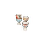 Set de 4 coquetiers en cramique multicolore