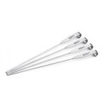 Set de 4 pics à brochette en acier inoxydable Set de 4 pics à brochette en acier inoxydable