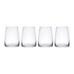 Set de 4 verres  vin sans pied crystal transparent 350ml