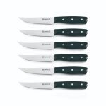Set de 6 couteaux  steak en acier noir -  gleam