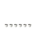 Set de 6 mini - bols 25ml blanc Set de 6 mini - bols 25ml blanc