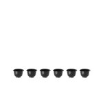 Set de 6 mini - bols 25ml noir Set de 6 mini - bols 25ml noir