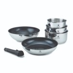 Set de 6 pices inox amovible antiadhsif