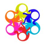 Set de 6 ronds de serviettes multicolore silicone 10 x 0 x 8 cm Set de 6 ronds de serviettes multicolore silicone 10 x 0 x 8 cm