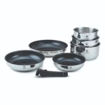 Set de 7 pièces inox amovible antiadhésif Set de 7 pièces inox amovible antiadhésif