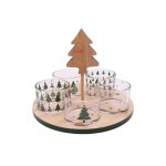 Set apéritif de noël 6 pièces vert Set apéritif de noël 6 pièces vert