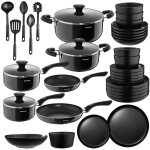 Set de cuisine pour 6 personnes avec vaisselle et casseroles 39 pi�ces