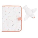 Set de naissance bb protge carnet de sant et hochet