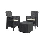 Set salon dextérieur anny anthracite Set salon dextérieur anny anthracite