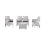 Set salon d'extérieur blanc 60x59 cm Set salon d'extérieur blanc 60x59 cm