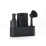 Set de vaisselle silicone / grs noir