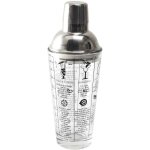 Shaker en verre 45 cl avec recettes lounge