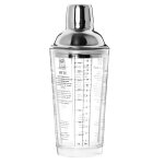 Shaker en verre et inox Shaker en verre et inox