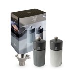 So chic duo de moulins manuels  poivre et  sel line carbone 12 cm