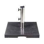 Socle de parasol noir carr 25 kg