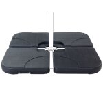 Socle de parasol noir carré 9 kg Socle de parasol noir carré 9 kg
