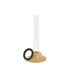 Soliflore en bois et verre avec anse noire