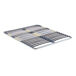Sommier cadre mtal  lattes 5 zones 4 cm