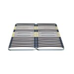 Sommier cadre mtal  lattes 5 zones 4 cm, merinos