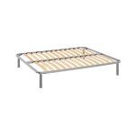 Sommier double gris 140x190cm