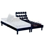 Sommier lectrique 100% latex 5 zones et couette et oreillers 2x80x200
