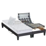 Sommier électrique 100% latex 5 zones etcouette et oreillers 2x90x200 Sommier électrique 100% latex 5 zones etcouette et oreillers 2x90x200
