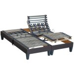 Sommiers �lectriques anthracite 2x90x200