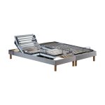 Sommiers électriques lattes lisse gris 2x70x190 Sommiers électriques lattes lisse gris 2x70x190