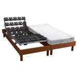 Sommier lectrique et matelas mmoire forme 2x90x200