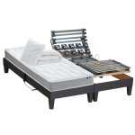 Sommier lectrique matelas mmoire forme etcouetteetoreillers 2x80x200
