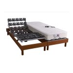 Sommier lectrique et matelas ressort 5 zones 2x80x200