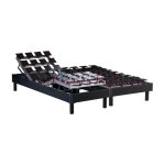 Sommiers lectriques  plots gris anthracite 2x80x200