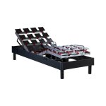 Sommier lectrique  plots et matelas 100% latex 90 x 190