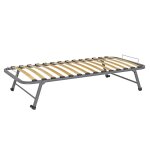 Sommier gigogne metal gris 80x200 cm Sommier gigogne metal gris 80x200 cm