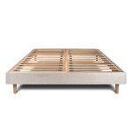 Sommier kit bouclette beige clair 160x200