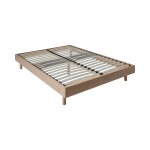 Sommier kit dcor effet chne clair 140 x 190 cm