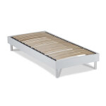 Sommier en kit  lattes en kit couleur blanche 90x190