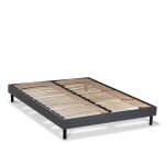 Sommier en kit  lattes en kit couleur gris 140x190