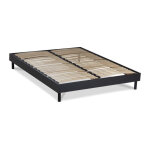 Sommier en kit  lattes en kit couleur noir 160x200