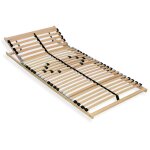 Sommier  lattes 140x200 avec tte rglable - 7 zones, 28 lattes