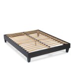 Sommier monolattes noir - 140x190 cm