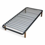 Sommier avec pieds metal gris 90x190 cm Sommier avec pieds metal gris 90x190 cm