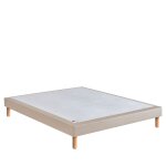 Sommier tapissier 140x190cm - beige
